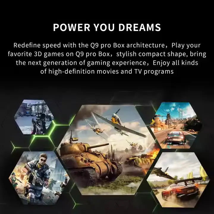 Q9 Pro Game Stick – 64GB TF Card | 30,000+ Built-In Games | Dual 2.4GHz Wireless Controllers | 4K HDMI Output | Plug & Play