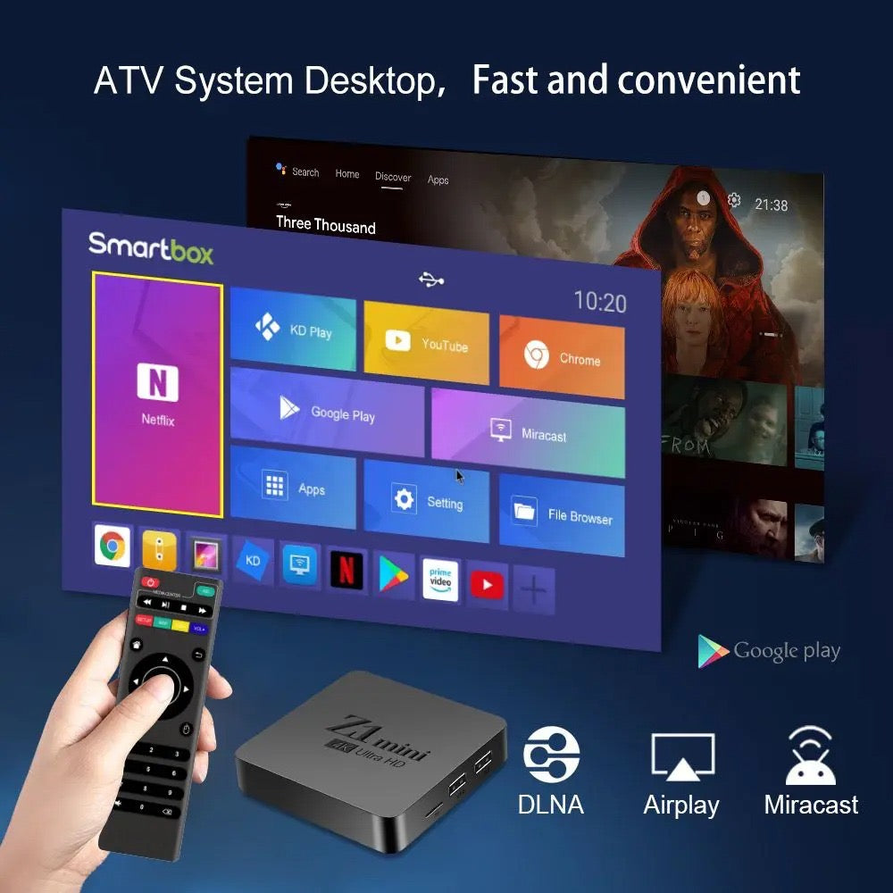 Z1 Mini – Android TV Box 8GB+128GB | Compact Design | Ultra-Fast Performance)