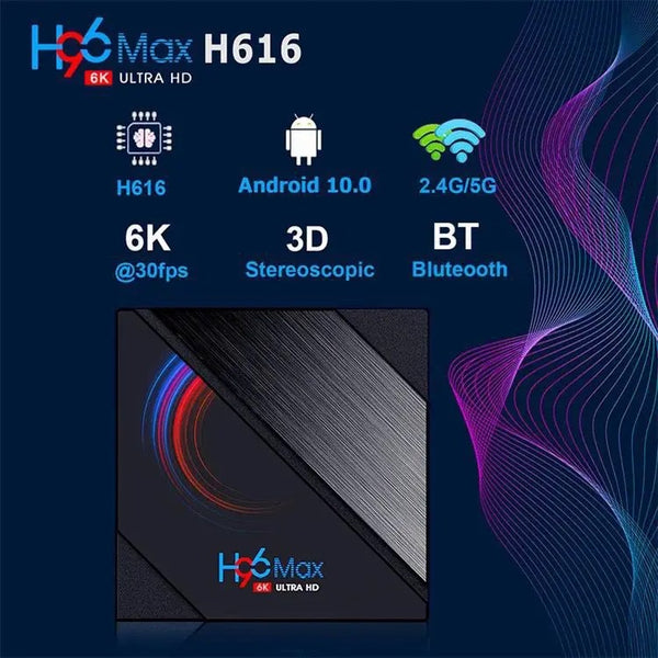 H96 Max H616 Android TV Box – 4GB/64GB | Smooth 4K Streaming