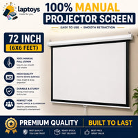 Projector Screen 6x6 Feet – Premium Manual Screen for Home & Office