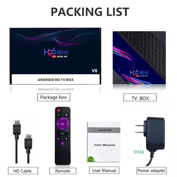 H96 Mini – Android 13 TV Box 8GB+128GB | Compact Design | High Performance