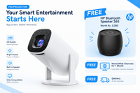 P30 Smart LED Projector – 4K Support | Android OS | WiFi + Bluetooth | Home Cinema Ready