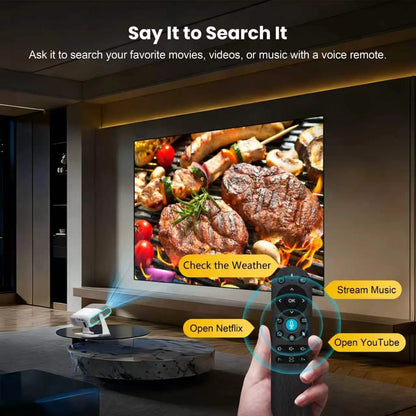 XNano HA116 Smart Projector – Native 1080P | Android 14 | 350 ANSI | Auto Focus | WiFi & Bluetooth