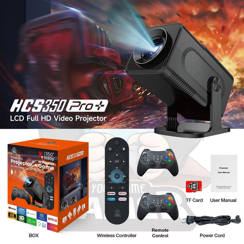 HCS350 Pro Plus 8K Gaming Projector – 46,000 Games | Laptoys Pakistan