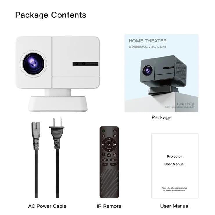 P50 Max Smart Projector – 8K | Android 11 | 800 ANSI | 52000 Retro Games