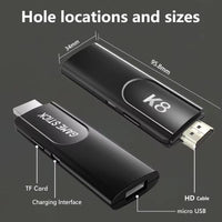K8 HDMI Game Stick Lite – 30,000+ Retro Games, 2 Wireless Controllers