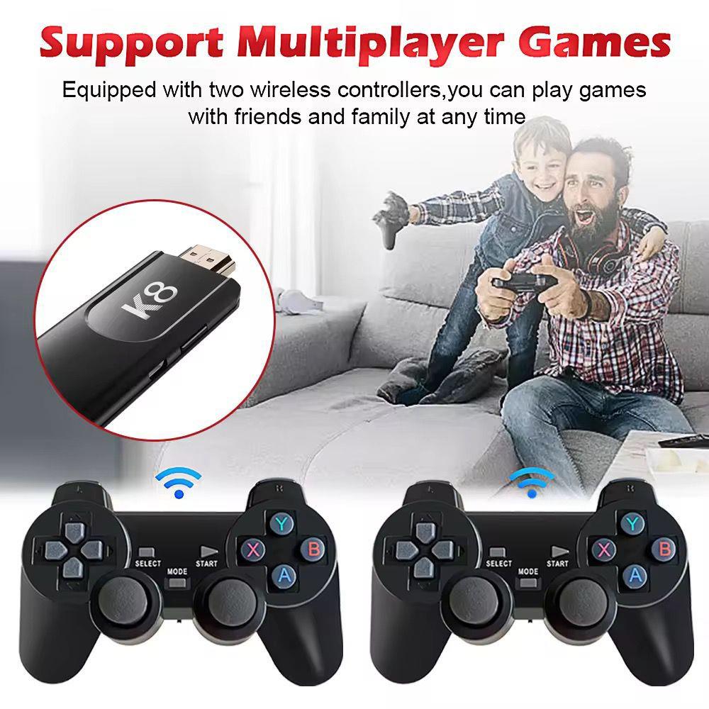 K8 HDMI Game Stick Lite – 30,000+ Retro Games, 2 Wireless Controllers