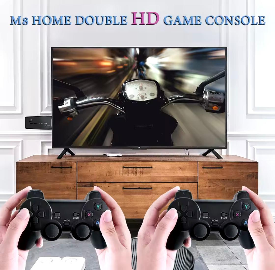 M8 4K Retro Game Stick – 20,000+ Games, Tekken 3 & Dual Wireless Controllers | Laptoys Pakistan