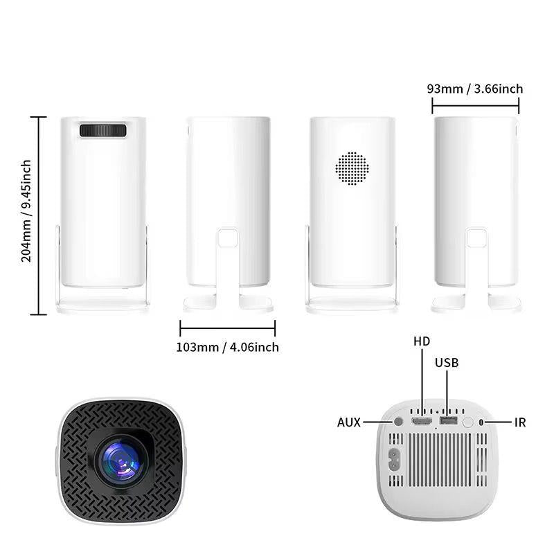 P30 Smart LED Projector – 4K Support | Android OS | WiFi + Bluetooth | Home Cinema Ready