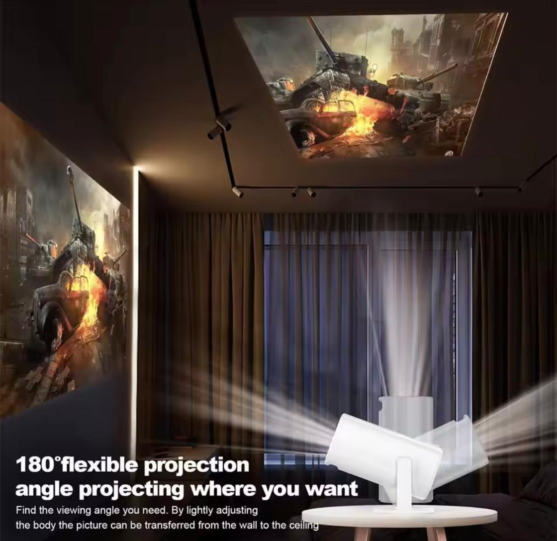 P30 Smart LED Projector – 4K Support | Android OS | WiFi + Bluetooth | Home Cinema Ready