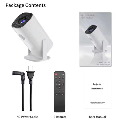 P30 Smart LED Projector – 4K Support | Android OS | WiFi + Bluetooth | Home Cinema Ready