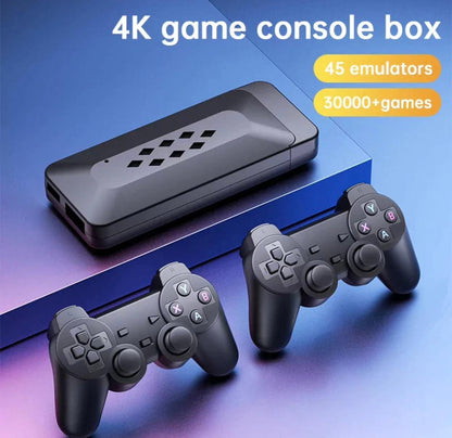 M33 Gaming Stick – 64GB TF | 30000+ Classic Games | 2.4G Wireless Controllers | 4K HDMI Plug & Play Console
