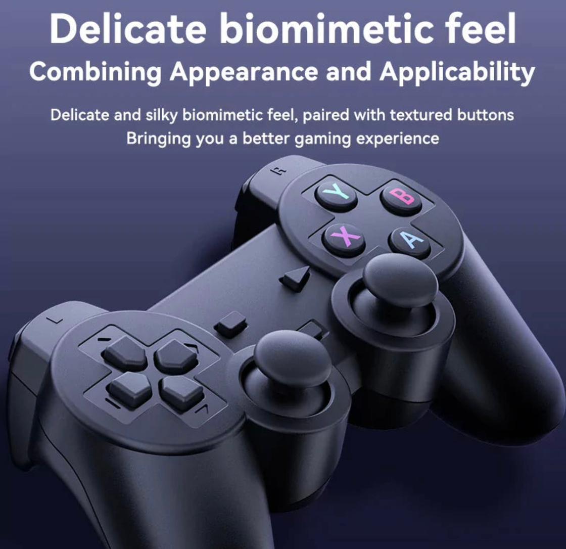 M33 Gaming Stick – 64GB TF | 30000+ Classic Games | 2.4G Wireless Controllers | 4K HDMI Plug & Play Console