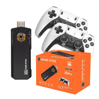 X8 Pro Gaming Stick – 64GB Card | 30,000+ Built-in Retro Games | Dual 2.4GHz Wireless Controllers | 4K HDMI Plug & Play Console