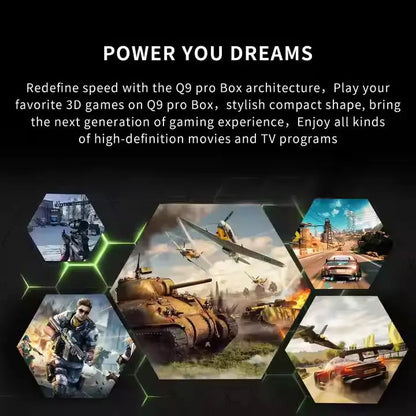Q9 Pro Game Stick – 64GB TF Card | 30,000+ Built-In Games | Dual 2.4GHz Wireless Controllers | 4K HDMI Output | Plug & Play