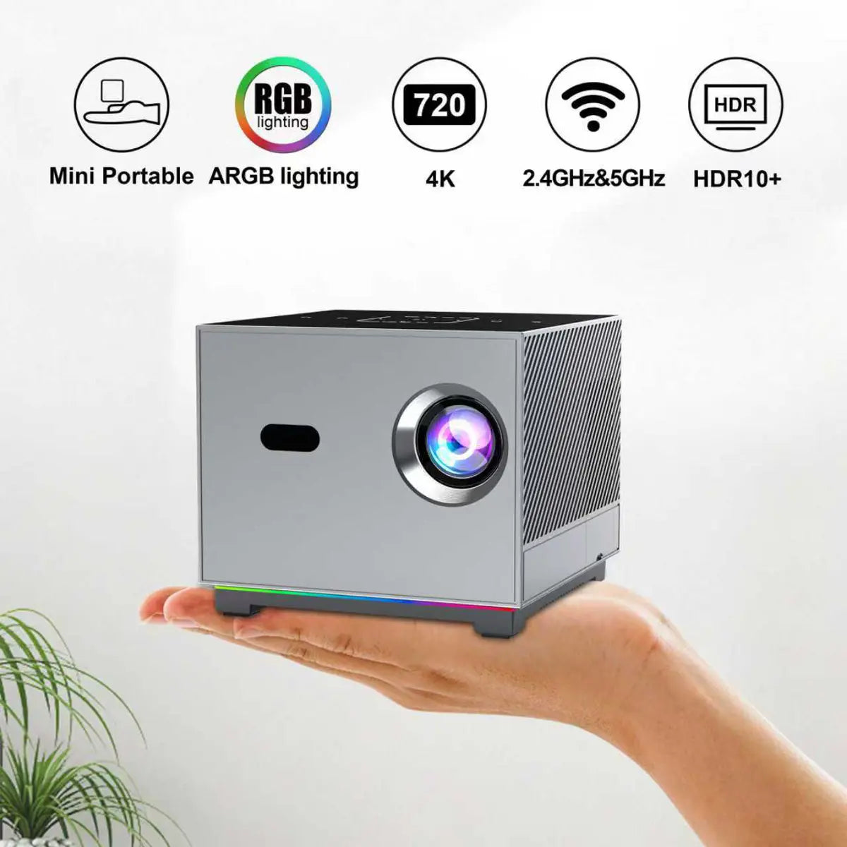 Xnano X3 Mini Projector – Android 11, 8K Video, 5G WiFi, Portable Home Theater