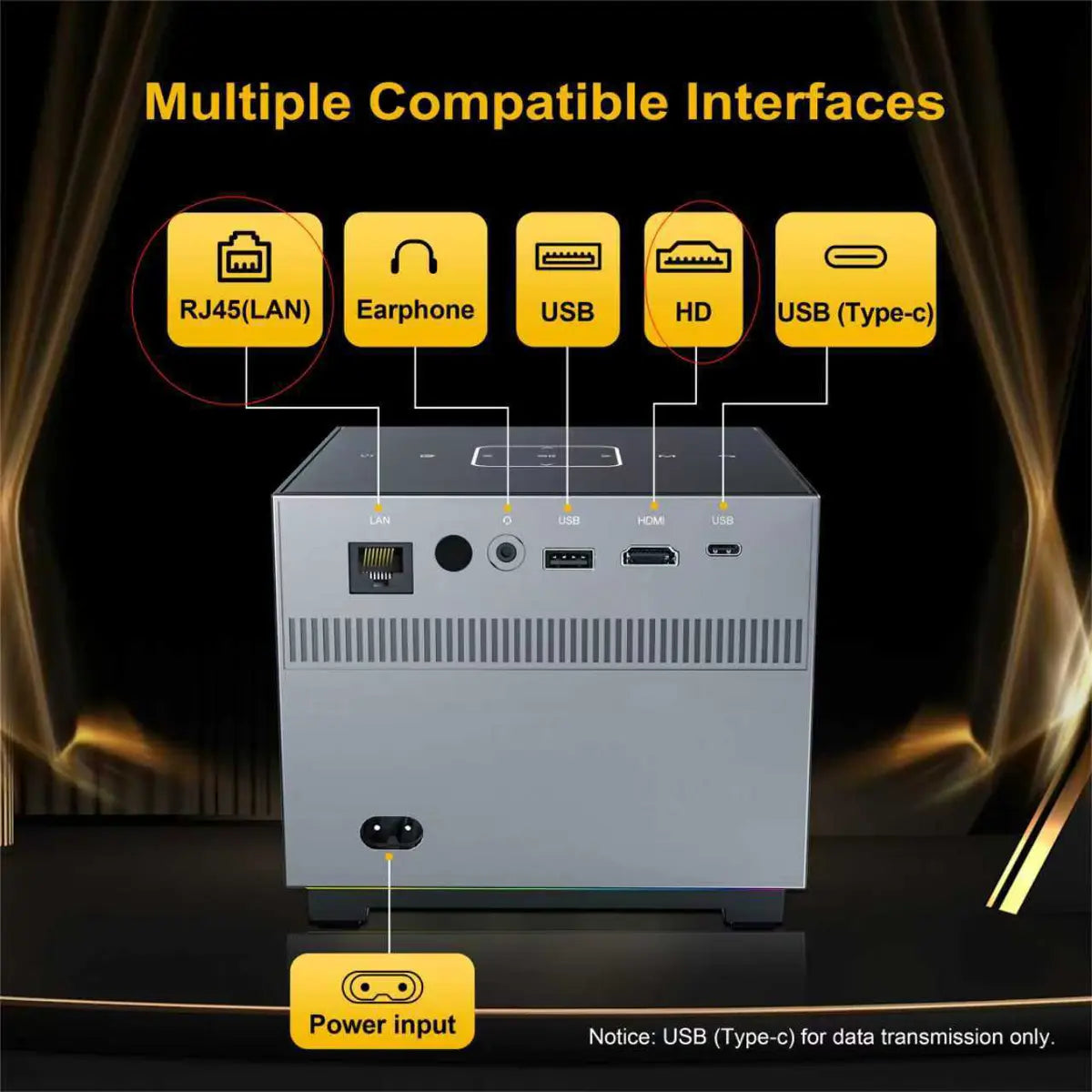 Xnano X3 Mini Projector – Android 11, 8K Video, 5G WiFi, Portable Home Theater