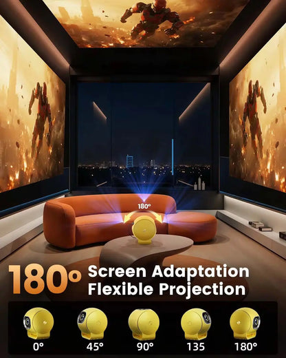 LQ3 Smart Mini Projector with FREE Power Bank | Portable Cinema