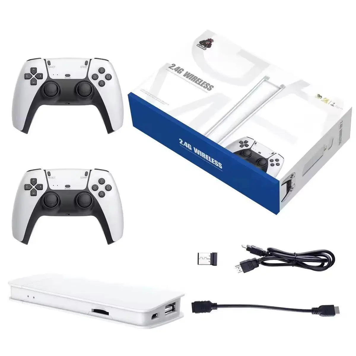 Replica M15 Game Stick Pro 4K Console 64GB with Dual 2.4G Wireless Controllers – 20000 Games