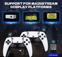 Replica M15 Game Stick Pro 4K Console 64GB with Dual 2.4G Wireless Controllers – 20000 Games