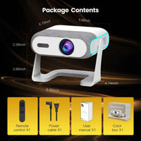 XNano HA116 Smart Projector – Native 1080P | Android 14 | 350 ANSI | Auto Focus | WiFi & Bluetooth